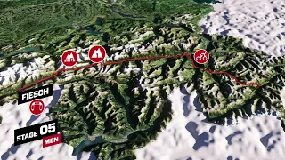 Tour de Suisse 2023 | Official route Stage 5 Men