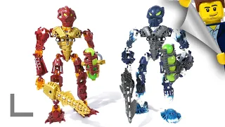 Обзор наборов Lego Bionicle #8727/8728 Джаллер/Хали (Jaller/Hahli) [Тоа Иника: Часть 1]