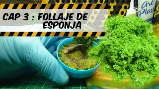 Tuto taller 3.0 Follaje de esponja ( arboles y arbustos)