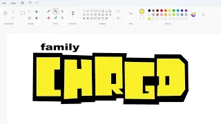 How to draw the Family Chrgd logo using MS Paint | How to draw on your computer