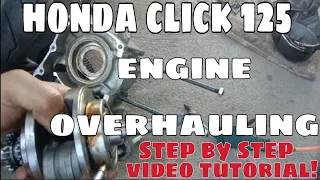 HONDA CLICK 125 ENGINE OVERHAUL ASSEMBLY☑️STEP BY STEP VIDEO TUTORIAL