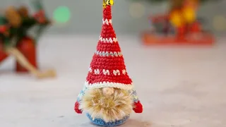 CROCHET: Christmas Gnome Tutorial - How To Crochet Gnome Free Pattern