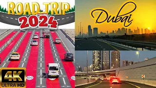 Dubai 2024 | Driving Tour In 4K | Weekend Road Trip | Welcome New Dubai | Epic Roads