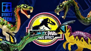 Syrett Tech Jurassic Park Chaos Effect style hatchlings Review!!! Tanaconda! Compstegnathus! & more!