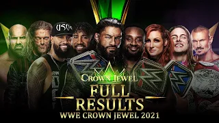 Full WWE Crown Jewel 2021 Results