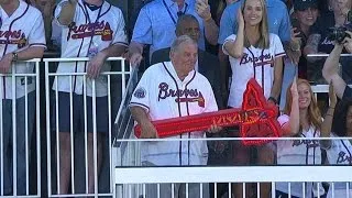 SD@ATL: Cox directs Tomahawk chop at SunTrust Park