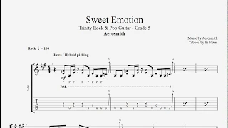 Sweet Emotion - Aerosmith - Trinity Rock & Pop Guitar - Grade 5 ( DEMO TRACK )