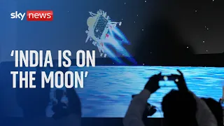Indian spacecraft lands on the moon 🚀