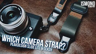 Choosing the right camera strap. PeakDesign Slide lite vs Leash