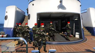 TNI Dan Kopaska Bebaskan Anak Jendral Di Kapal Pesiar! GTA 5 Mod Polisi Indonesia