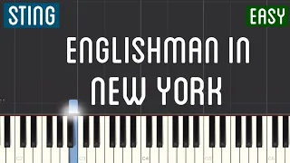 Sting - Englishman In New York Piano Tutorial | Easy