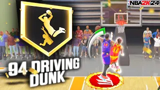 94 Driving Dunk Is BREAKING NBA 2K24 | 6'9 Endgame Build + REC Gameplay