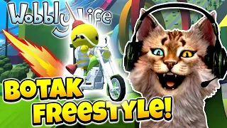 BOTAK LETOY FREESTYLE MOTOR SAMPE MELEDAK KOCAK !! 😹 - Wobbly Life Indonesia