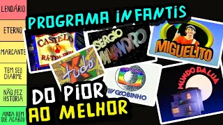 RANKING DOS PIORES E MELHORES PROGRAMAS INFANTIS DE TODOS OS TEMPOS