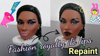 Fashion royalty​ doll lips repaint