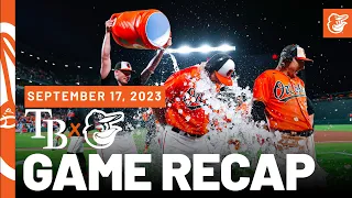 Rays vs. Orioles Game Recap (9/17/23) | MLB Highlights | Baltimore Orioles