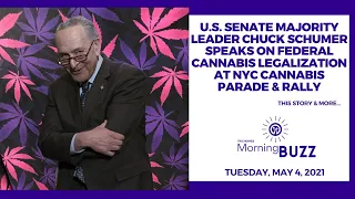 Chuck Schumer Speaks on Federal Cannabis Legalization at NYC Cannabis Parade & Rally | Morning Buzz