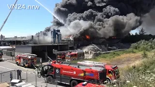 30.06.2018 - VN24 - 'Flashover' in case of big fire causes millions in damages in Bönen