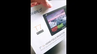 Unboxing of FEELWORLD T7 PLUS on-camera monitor. #feelworldt7plus