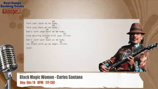 🎙 Black Magic Woman - Carlos Santana Vocal Backing Track with chords and lyrics