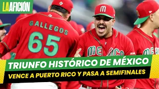 México avanza por primera vez a semifinales del Clásico Mundial de Beisbol