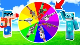 ¡LA RULETA DE LAS ARMAS EN MINECRAFT! 🎯🔫 ARMAS NOOB O ARMAS PRO??