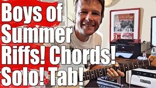 Boys of Summer Guitar Lesson | Don Henley | Chart on Screen