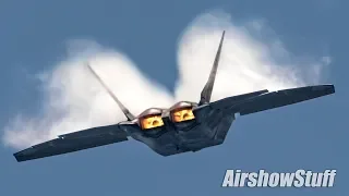 In The Box! F-22 Raptor Aerobatic Demo - Terre Haute Airshow 2018