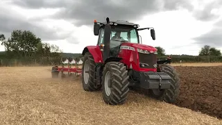 Massey Ferguson 7726S Dyna VT with Kverneland 3300 S Plough - North Somerset Ploughing Match 2022