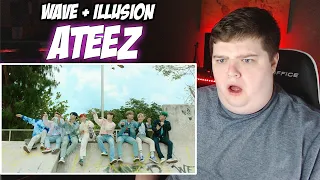 FIRST REACTION to ATEEZ(에이티즈) | 'WAVE' & 'ILLUSION' (KPOP)