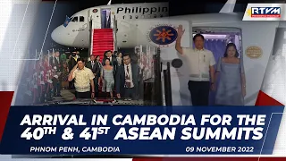 Arrival in Cambodia for the 40th and 41st ASEAN Summits and Related Summits 11/9/2022