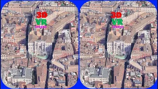 Trevi Fountain 3D VR Stereogram Magic eye, 3D SBS, Google Earth, Rome, Italy, 매직아이