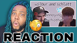 wilbur and schlatt annoying each other for 10 minutes and 42 seconds straight | JOEY SINGS REACTS