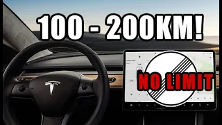 100-200 kmh || 60-124 mph on the AUTOBAHN with the 2021 Tesla Model 3 Long Range