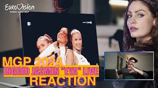 Ingrid Jasmin "Eya" Live Performance Reaction & Analysis | MGP 2024 Norway