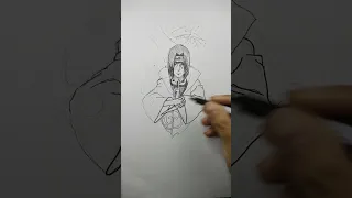 Draw itachi uchiha #itachi #itachiuchiha #naruto