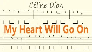 My Heart Will Go On / Celine Dion Guitar Solo Tab+BackingTrack