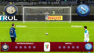 PES 2020 • Inter Vs Napoli Coppa Italia • Calci di Rigore (Nuovi Acquisti Eriksen, Politano...)