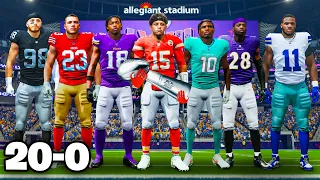 Can The BEST NFL Team Of All Time Go 20-0?