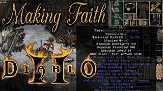 Making FAITH RUNEWORD in Diablo 2 (Path of Diablo)!!