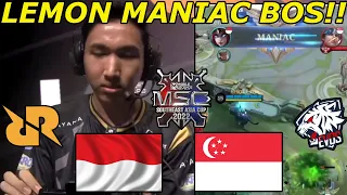 LEMON IRITHEL MANIAC BOSS!! ALIEN MENGGILA! RRQ VS EVOS SG MSC 1!