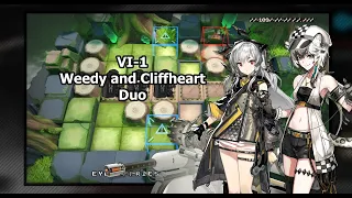 [Arknights] VI-1 Duo (Weedy and Cliffheart)