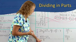 Dividing in parts - mental math
