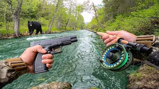 Fishing in Alaska Bear Country! (Close Encounter)