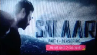 Salaar Part 1 Ceasefire world television premiere on 25th May at 7:30 PM on Star gold