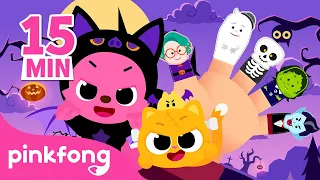 Halloween Monster Finger Family and more! | Kids Fun Halloween Song | Pinkfong Official