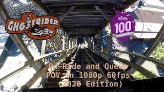 Ghostrider On-Ride and Queue POV 1080p 60fps Full HD Wooden Roller Coaster | Knott’s Berry Farm 2020
