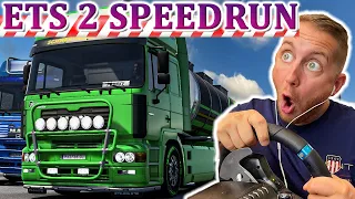 ETS 2 Speedrun - MAN F2000 mit LEBENSMITTELTANK & Umkippgefahr - Euro Truck Simulator 2