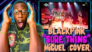 AMERICAN REACTS TO BLACKPINK!! | RETRO QUIN REACTS TO BLACKPINK "SURE THING" (MIGUEL)(COVER)