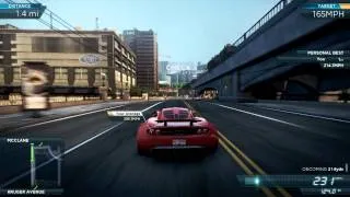 NFS Most Wanted 2012: "Full Overdrive" 218.6mph / 351.8 kmh - Hennessey Venom GT Spyder